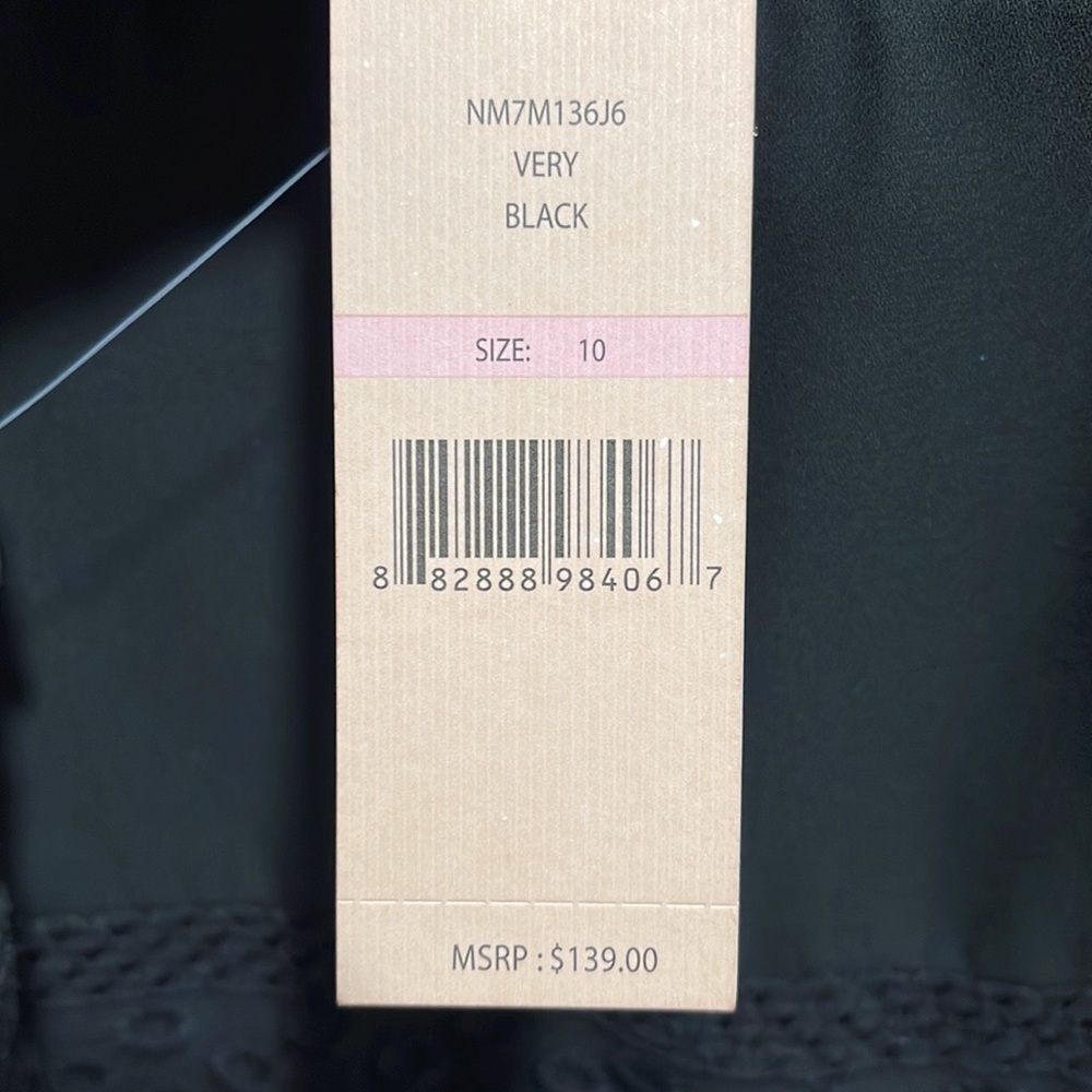 Nanette Lepore NWT black dress, size 10